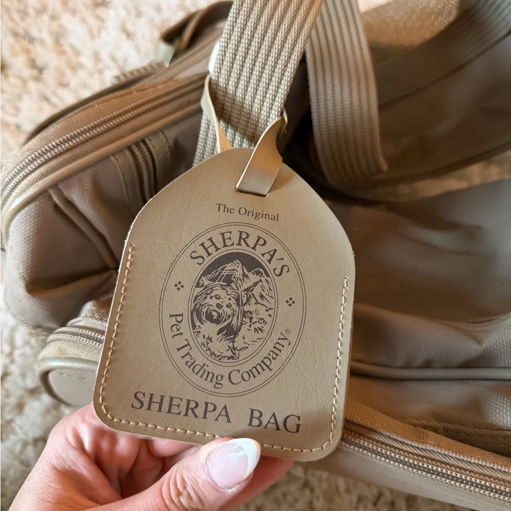 Stylish Tan Dog Carrier